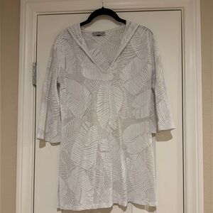 J Valdi white beach tunic / cover up size Small